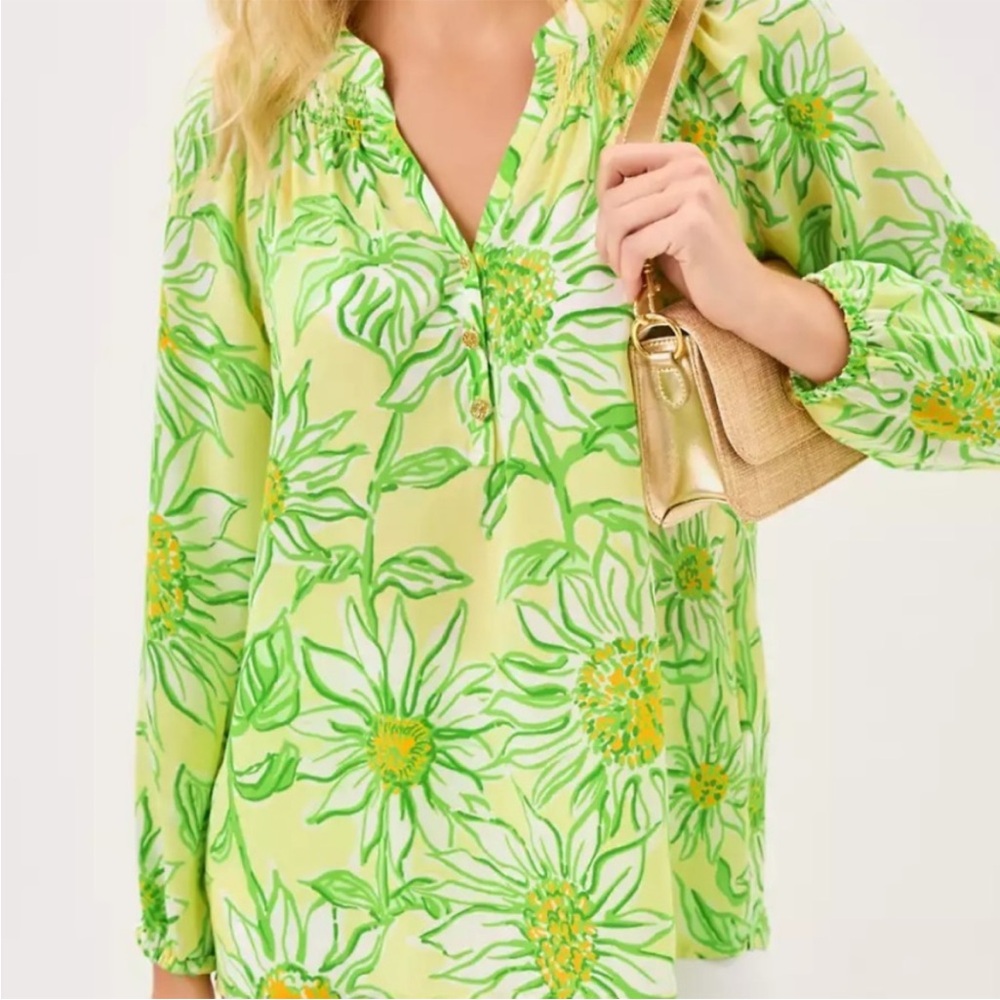 NWT Lilly Pulitzer Elsa Silk Top Sz L